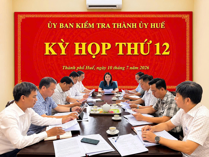 THÔNG CÁO BÁO CHÍ: Kỳ họp thứ 11, 12 của Ủy ban Kiểm tra Thành ủy Huế